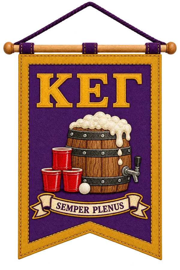 Kappa Epsilon Gamma house banner