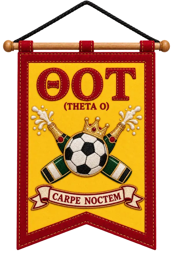 Theta Omicron Tau house banner